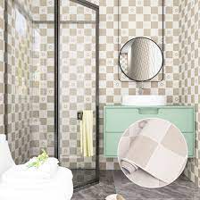 Self Adhesive Bathroom Wall Paper Tiles