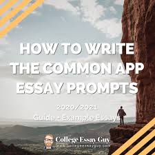 Test scores only tell part of your story, and we want to know more than just how well you work. The 2020 21 Common App Essay Prompts College Essay Guy