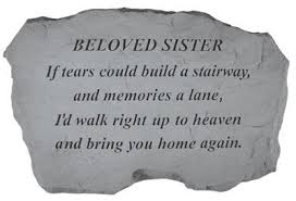 sympathy gift stone loss of sister