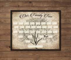 Family Tree Print Template