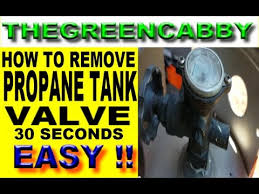 easy propane tank valve removal how