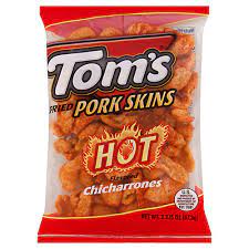 toms bbq pork skins chips at h e b