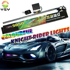 Ysy Rgb 7 Color 48led Knight Night Rider Led Strip Scanner Lighting Bars Remote Atmosphere Decorative Lamp Warning Signal Light Car Light Assembly Aliexpress