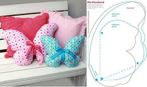 It uses sewing skills and fabric to create. Diy Butterfly Pillows Template Usefuldiy Com