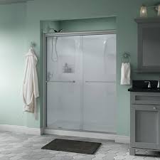 Wide Sliding Semi Frameless Shower Door