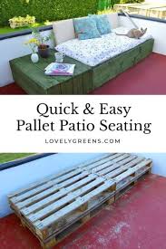 patio day bed with wood pallets