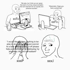 Small brain big brain wojak : This Is Actually A Cry For Help Disguised As An Wojak Meme Mbtimemes