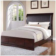 kingston faux leather queen bed
