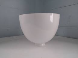 lamp shade glass white globe