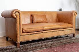 vine brown herie leather sofa