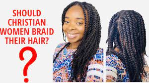 christian women braid their hair