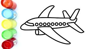 Foto gambar pesawat terbang angkutan penumpang garuda indonesia airways 14. Mewarnai Pesawat Terbang Coloring Pages For Kids Youtube