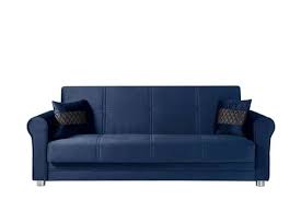 Sara Blue Microfiber Sofa Bed By Casamode