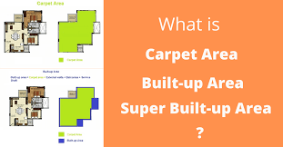 what is carpet area built up area and