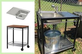 Select models are designed to accommodate your outdoor bar area with an optional high shelf space for condiments, mixers, and cooking tools. Outdoor Sink A Perfect Summer Project Ikea Hackers