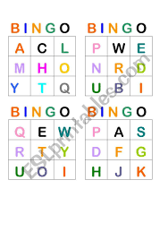 alphabet bingo esl worksheet by nise