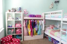 s room and closet organization in a