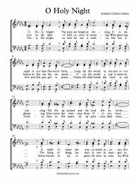 free choir sheet o holy night