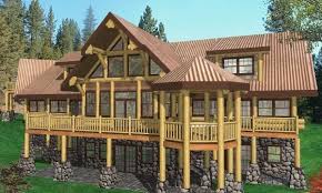 Longhorn Log Home Plans 6736sqft