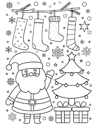 25 free christmas coloring pages