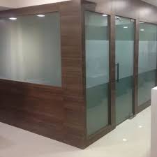75mm Wooden Glass Wall Partition At Rs