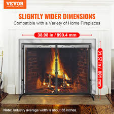 Vevor Fireplace Screen 2 Panel With