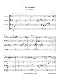 5 / 5 64 мнений. Puccini Nessun Dorma For String Quartet Score And Parts Free Music Sheet Musicsheets Org