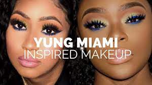 yung miami inspired makeup