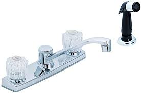 Please take off the kitchen faucet aerator. Amazon Com Ez Flo 10161lf Two Handle Kitchen Washerless Faucet Home Improvement