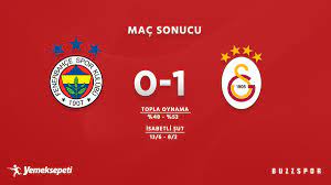 Buzz Spor on Twitter: "Maç sonucu: Fenerbahçe 0-1 Galatasaray ⚽️54' Mostafa  Mohamed https://t.co/y0HoAwlCc2" / Twitter