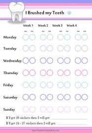20 Best Printable Brushing Charts For Kids Images Charts