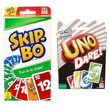 Shop the best collection of fun card games for kids like uno, card 'n go seek and more right now at mattel shop! Mattel Games Skip Bo Card Game And Mattel Games Uno Dare Card Game By Mattel Games Shop Online For Toys In The United States
