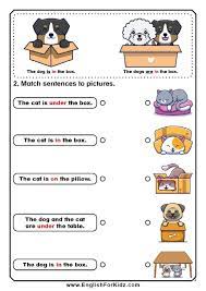 prepositions of place free printable