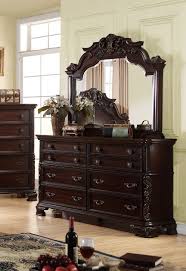 6 drawer dresser, harper&bright designs universal solid wood storage chest for bedroom, hallway, entryway, closet, office (cherry) 3.9 out of 5 stars 12 $399.99 $ 399. Nadia Dark Cherry Wood Dresser And Mirror Cherry Wood Dresser Wood Dresser Diy Furniture Bedroom