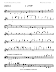 Three Octave Scales For The Violin Book One Learning The