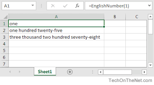 Ms Excel How To Convert Number Into Words