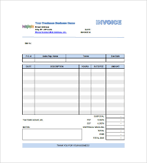Freelancer Invoice Template 13 Free Word Excel Pdf Format