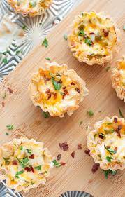 baked jalapeno popper phyllo cups