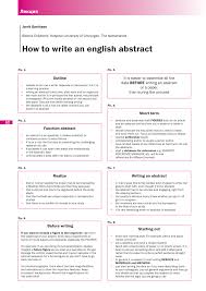 Then revise or add connecting phrases or words to make the narrative flow clearly and smoothly. Pdf How To Write An English Abstract