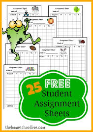 Free 25 Printable Student Assignment Sheets Blessed Beyond A Doubt