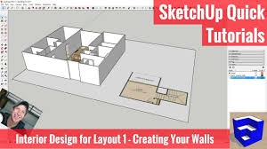 sketchup interior design for layout 1