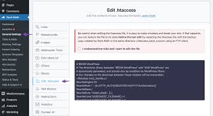 how to edit your htaccess file using