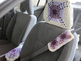 Crochet Granny Square Car Seat Belt