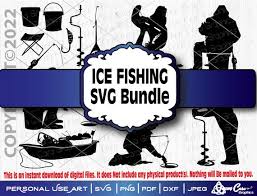 Ice Fishing Svg Bundle Digital Designs