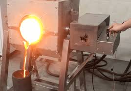 motor tilting metal melting furnace