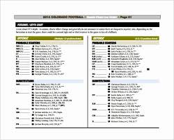 40 Football Depth Chart Template Excel Markmeckler