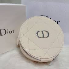 dior round makeup pouch bag beauty