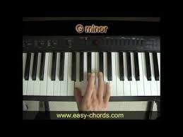 Gm Chord Piano How To Play G Minor Chord On The Piano