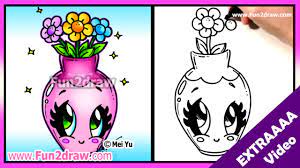 fun2draw extraaaa videos flower vase