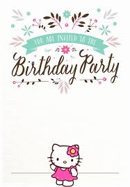 Hello Kitty Invitations Printable Free Bkperennials